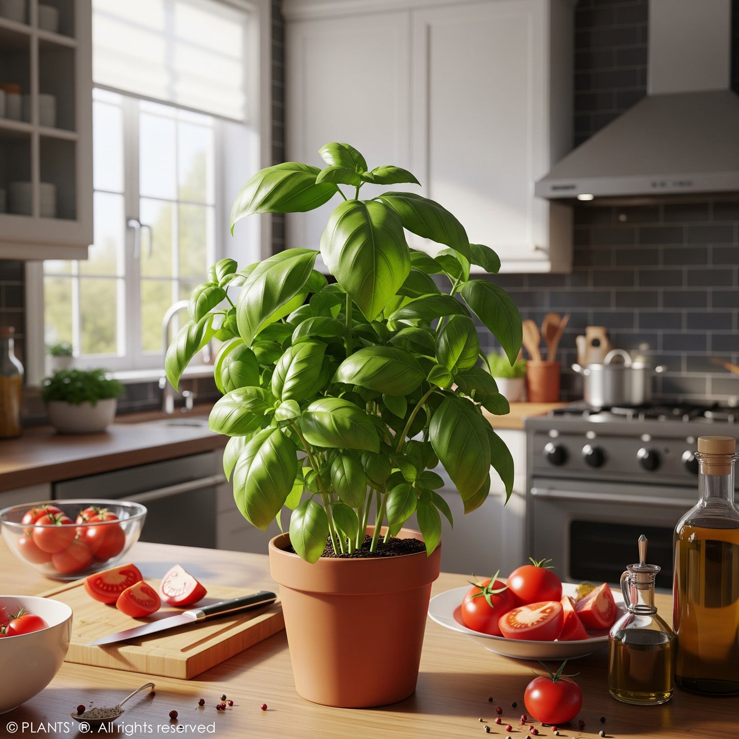 Genovese Basil | Premium Seeds | Ocimum basilicum var. genovese | Plants'®